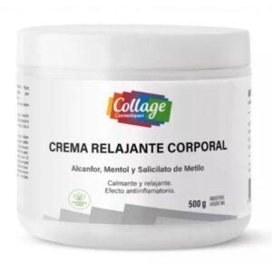 Crema RELAJANTE CORPORAL con Alcanfor, Mentol y Salicilato de Metilo 500ml
