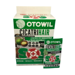 Baño de Crema Keratina y Macadamia Cicatrihair sobre de 25gr